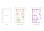 detailed architectural 2d floor plans, autocad drawings
